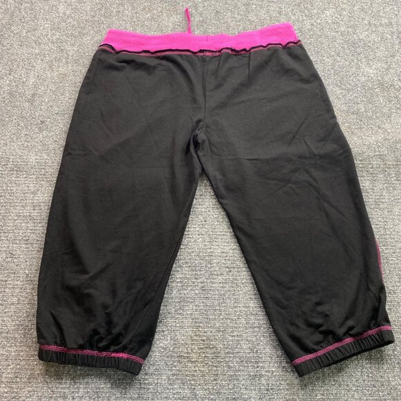 Disney Pants Womens Juniors XL 15/17 Minnie Mouse Black Pink Lounge Athleisure - Picture 7 of 12